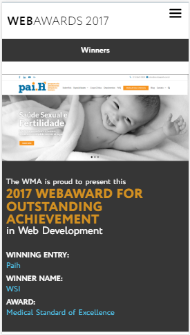 WebAward 2017 para PaiH