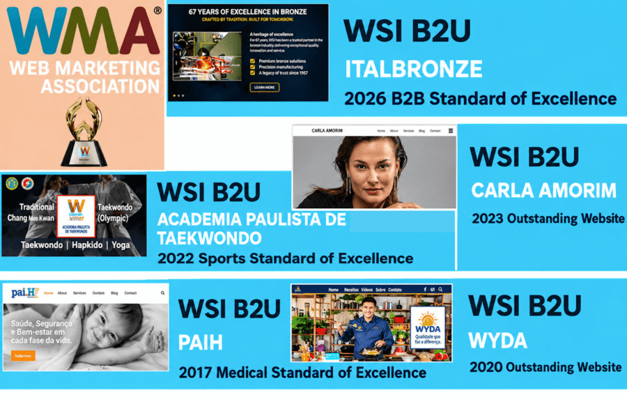 5 prêmios WMA para a WSI B2U